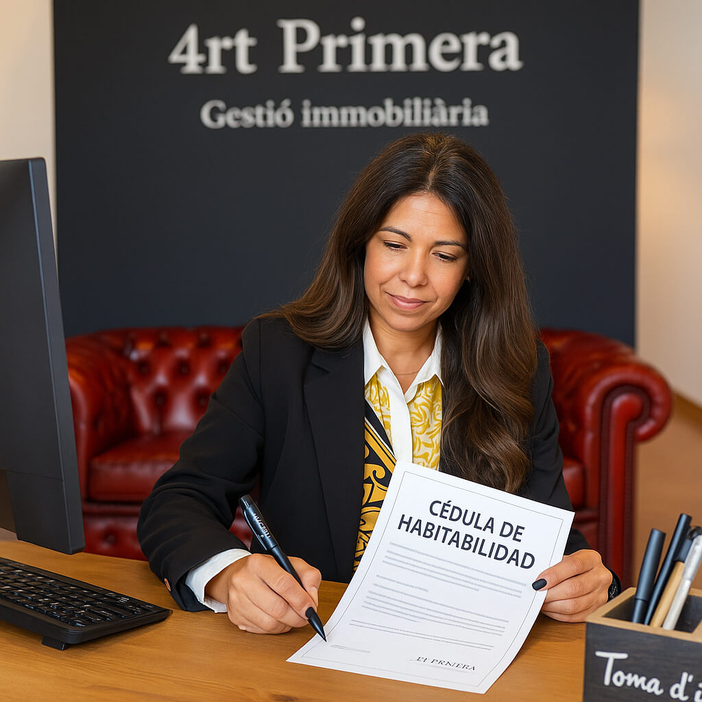 Trámite de la cédula de habitabilidad en Granollers | Inmobiliaria 4rt Primera